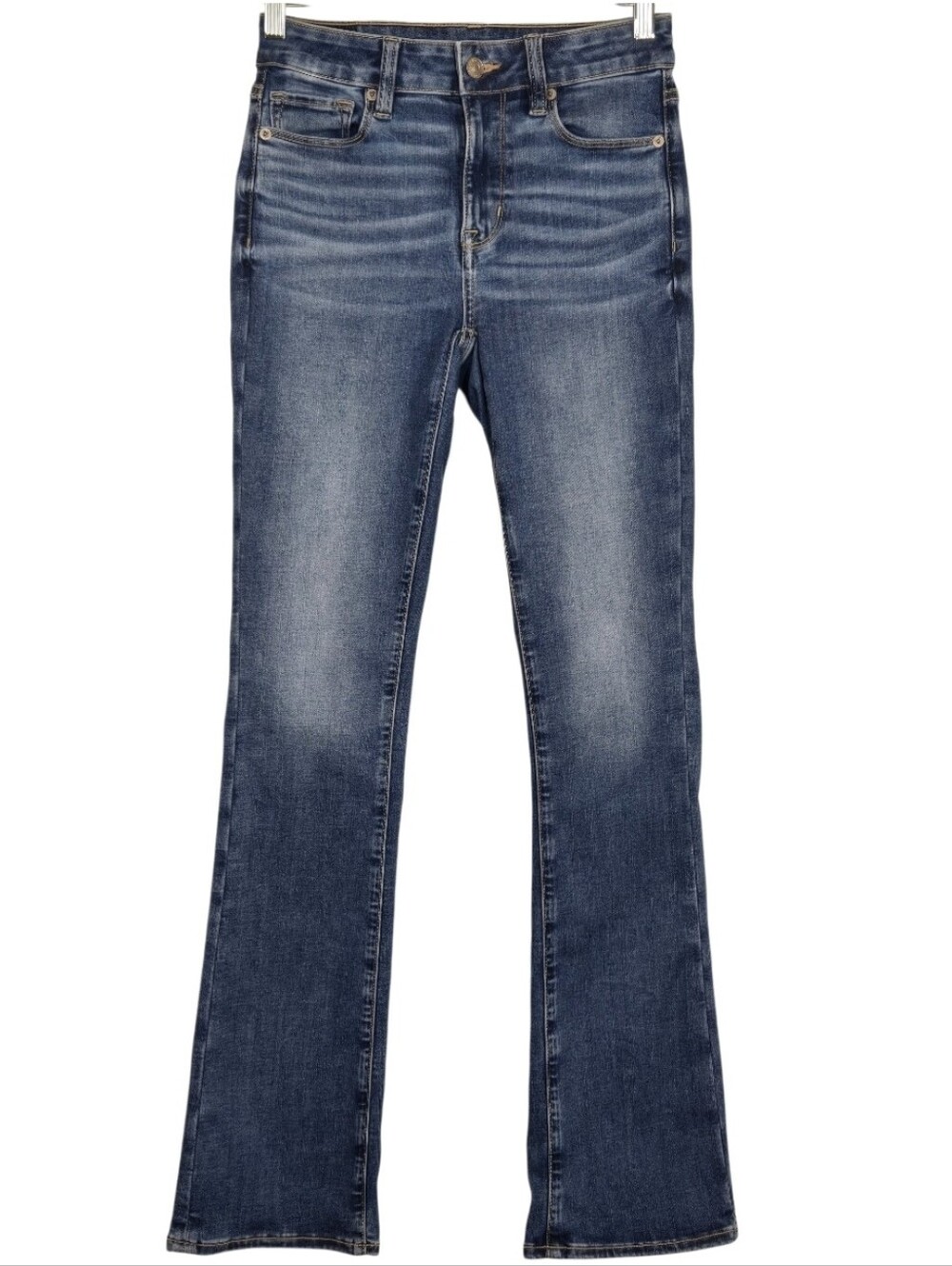 American Eagle Next Level Stretch High Rise Skinny Kick Jeans Slim Bootcut 2